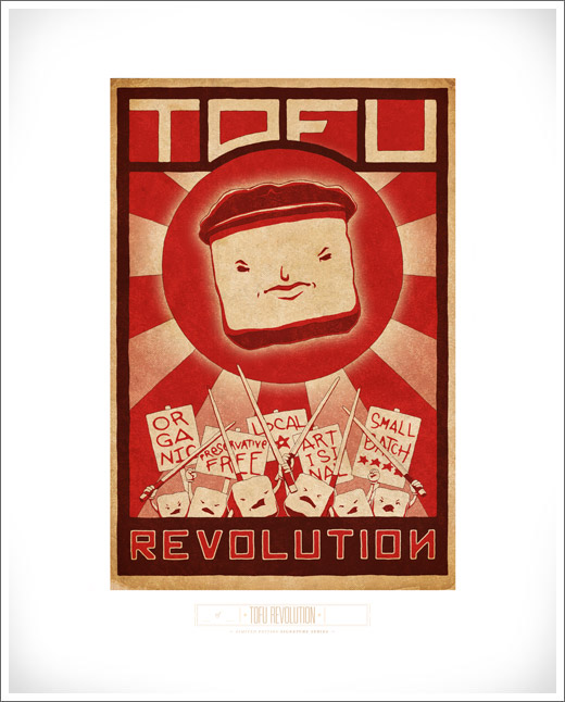 tofu art print © RAWTOASTDESIGN